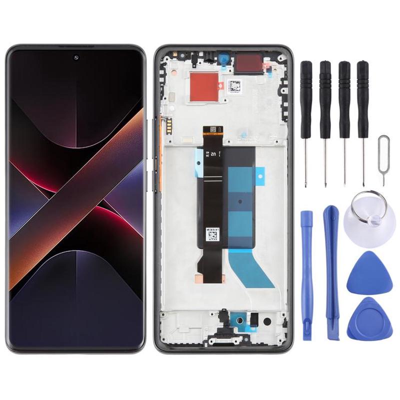 For Xiaomi Poco X7 5G AMOLED Original LCD Screen Digitizer Full Assembly with Frame