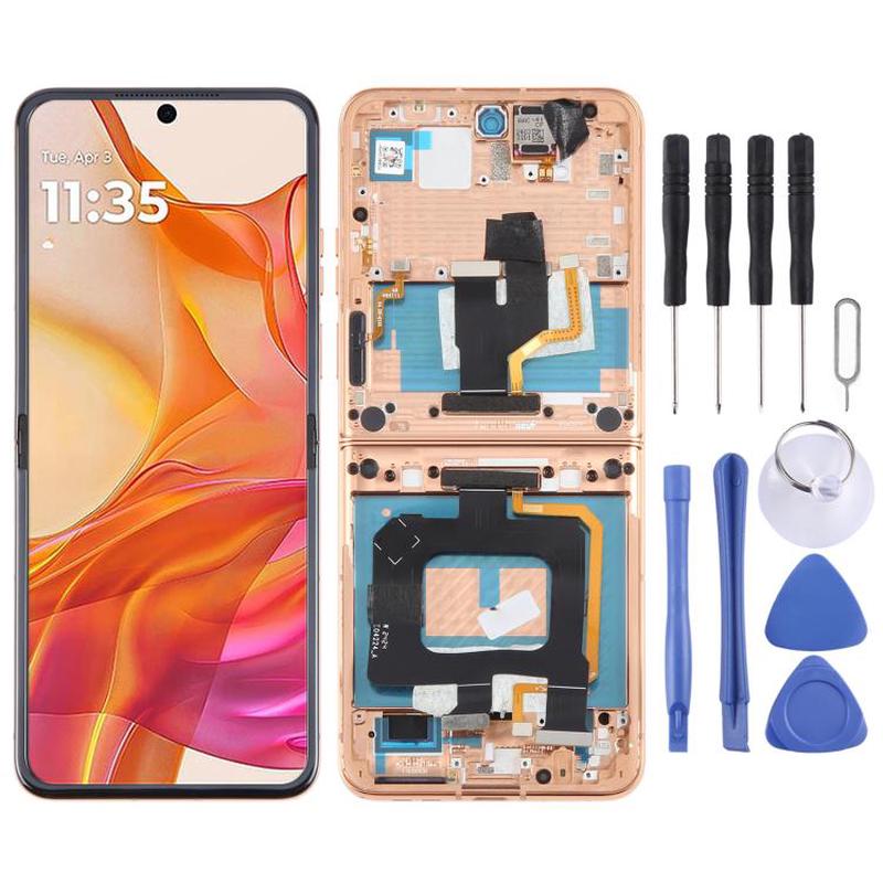 For Motorola Razr 50 Ultra Original LCD Screen Digitizer Full Assembly with Frame