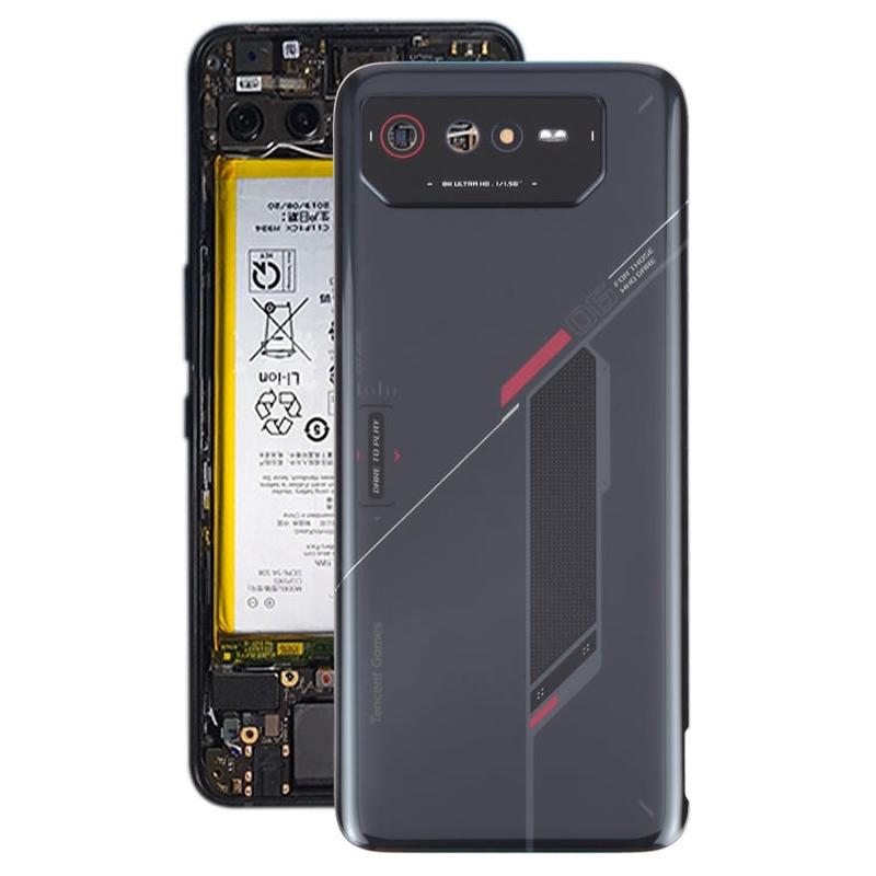 For Asus ROG Phone 6 AI2201-C AI2201-F Glass Battery Back Cover with NFC/Light Cable