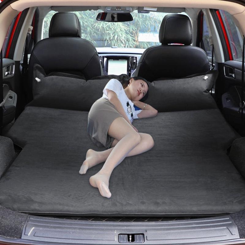 Universal Car Suede Sleeping Mat Mattress Off-road SUV Trunk Travel Inflatable Mattress Air Bed