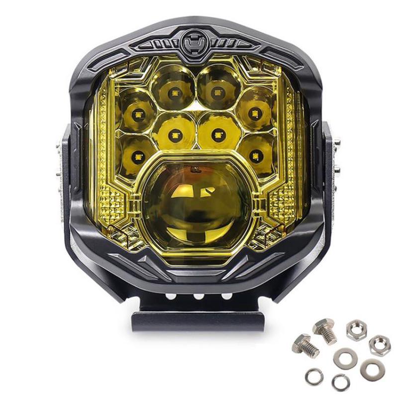 OL-21W04Y 7 Inch LED Long-Distance Headlight Angel Eye Background Work Light