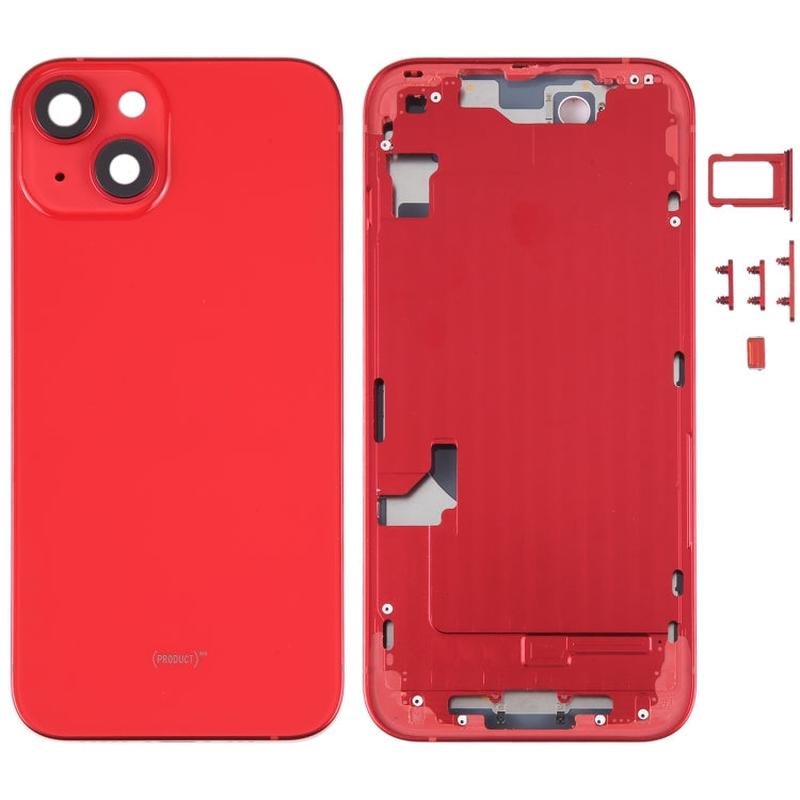 For iPhone 14 Battery Back Cover with Middle Frame / Side Keys