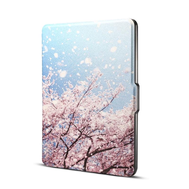 Printed Horizontal Flip PU Leather Protective Case for Amazon Kindle Paperwhite 1 & 2 & 3 with Sleep / Wake-up