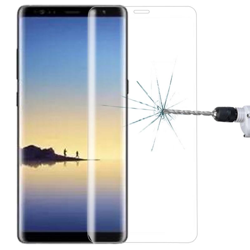 For Galaxy Note 8 0.3mm 9H Surface Hardness 3D Curved Silk-screen Full Screen Tempered Glass Screen Protector