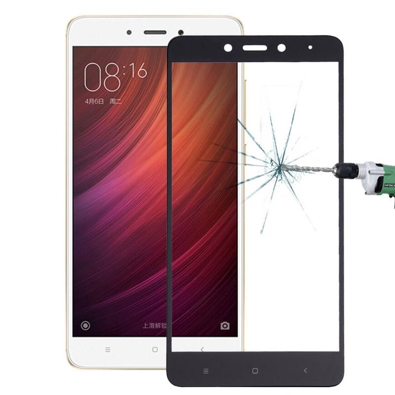 For Xiaomi Redmi Note 4 0.26mm 9H Surface Hardness Explosion-proof Silk-screen Tempered Glass Full Screen Film