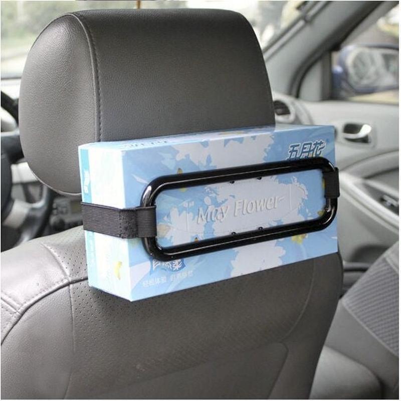 YQ-098 Vehicle Car Hanging Tissue Box Holder,Black