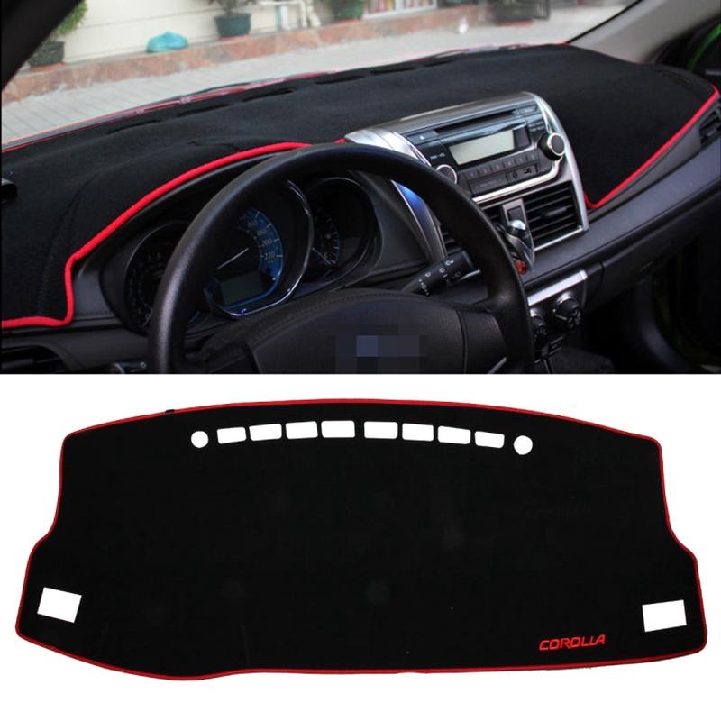 Left-hand Drive Car Light Instrument Panel Sunscreen Dashboard Mats Cover for Toyota New Corolla (2014-2018)Please Note Model and Year