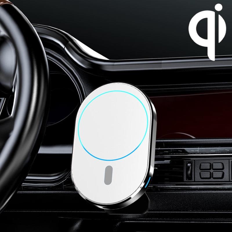 JJT-968 15W Max Output Magnetic Car Air Outlet Bracket Wireless Charger