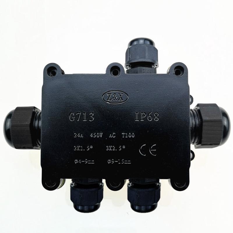 G713 IP68 Waterproof Five-way Junction Box for Protecting Circuit Board