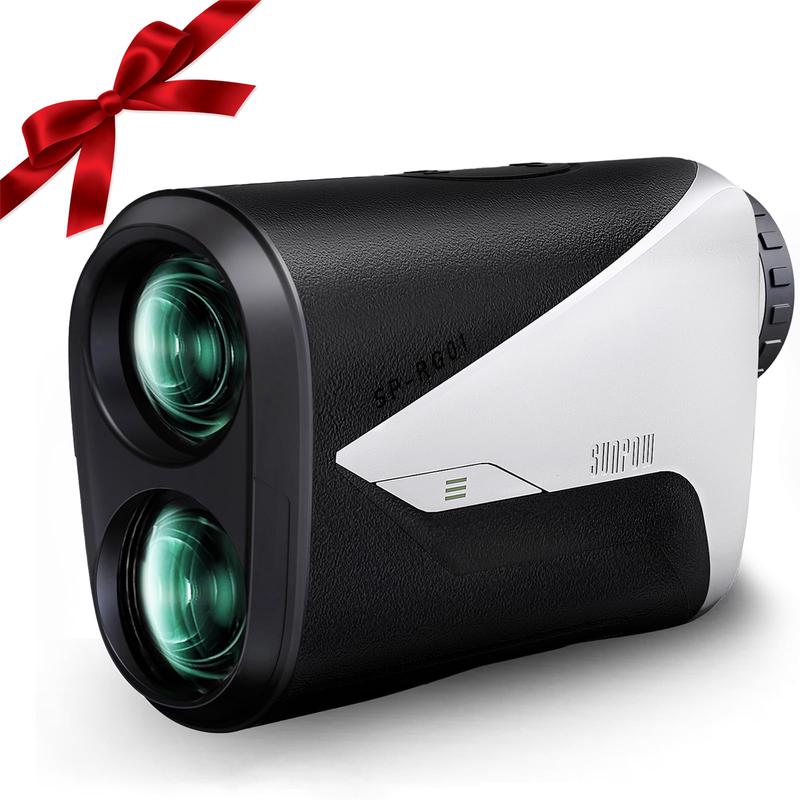 SUNPOW Golf Rangefinder with Slope, 1200/1000 Yards, 7X Magnification High Precision Laser Range Finder for Golfing/Hunting, Flag Pole Locking Vibration, Rechargeable Range Finders