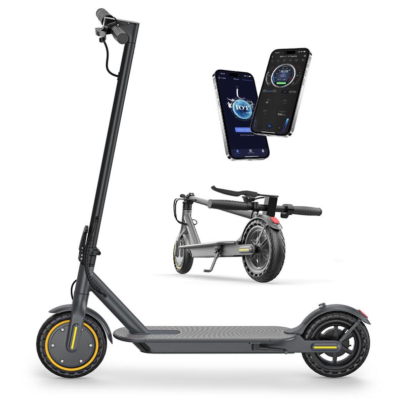 Electric Scooter, Electric Scooter Adult 350W with 25-35KM Range, Max Speed 25KM/H, 8.5" Solid Tire, Double Braking System for Adults and Teens