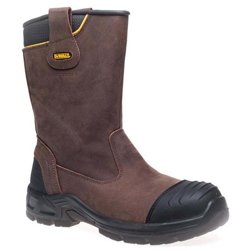 Dewalt Millington Brown Waterproof Steel Toe Rigger Work Boot