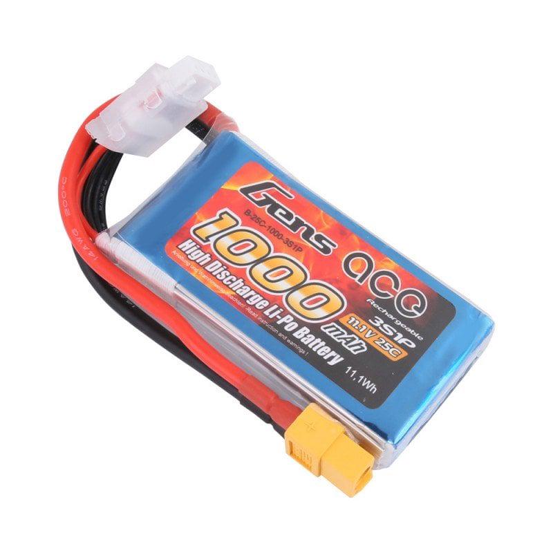 Gens ace 1000mAh 11.1V 25C 3S1P Lipo Battery Pack