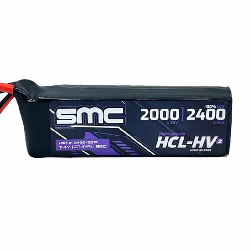 SMC HCL-HV2 Flight 11.4V/3S-2400mAh-90C LiPo Battery