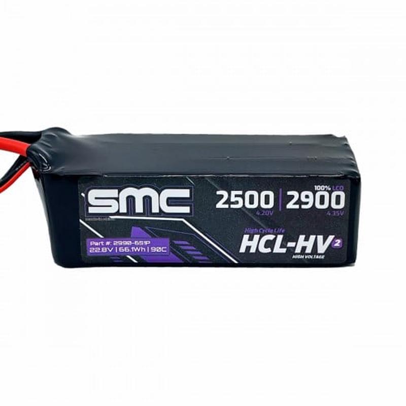 SMC HCL-HV2 Flight 22.8V/6S-2900mAh-90C LiPo Battery XT60