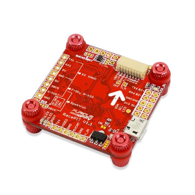 FuriousFPV RacePit F4 Flight Controller 5V BEC, Black Box, OSD