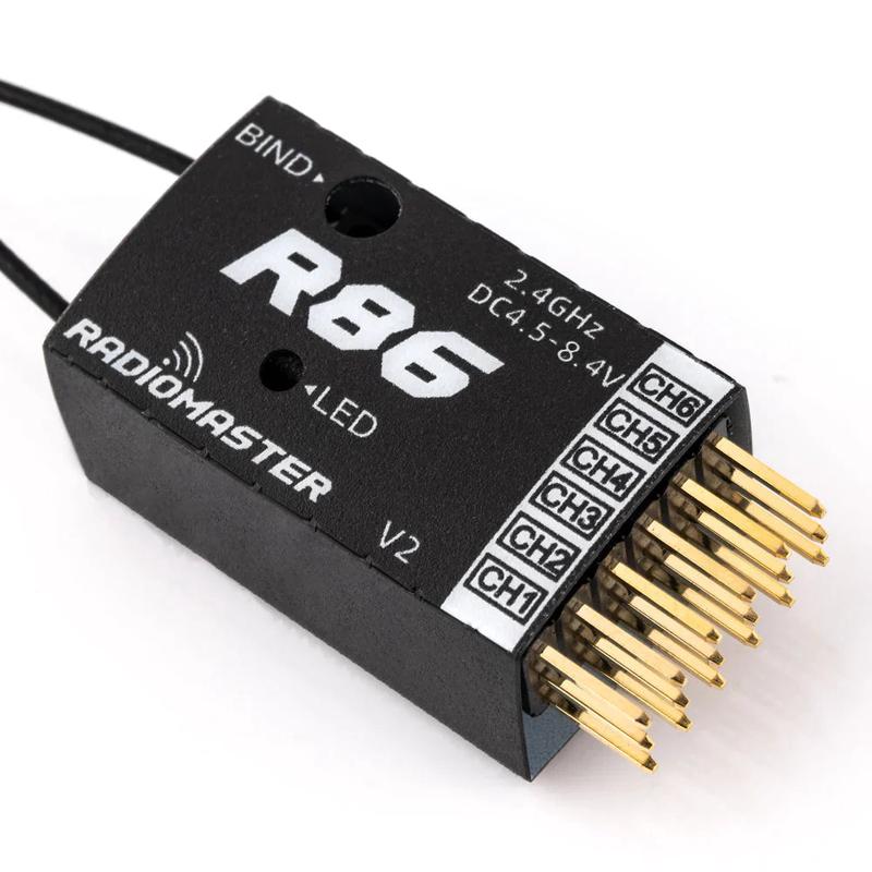 RadioMaster R86 V2 6CH FrSky D8/D16/SFHSS Compatible PWM Receiver