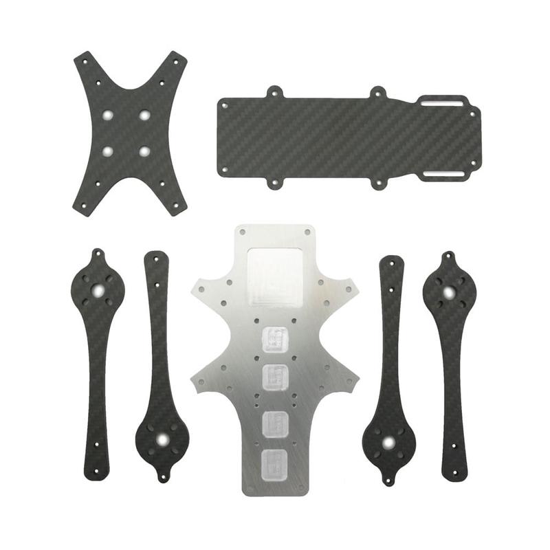 Shendrones Hydrophobe 5" Quadcopter Frame (Carbon Hardware Only)