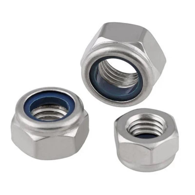 10pc M2/3/5 Nylon Locking Nuts Pack 4.8 Steel