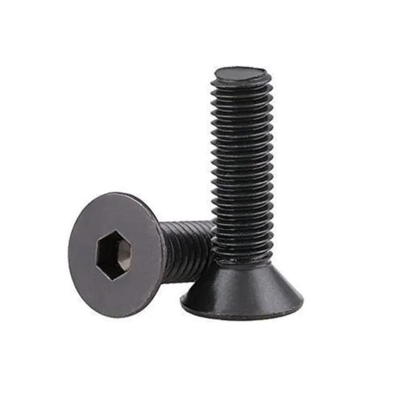 10pc M5 Hex Counter Sunk Head Screw Pack Black 8.8 Steel