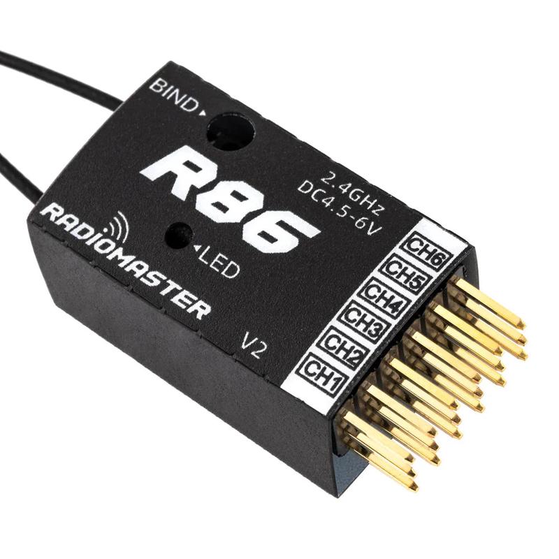 Radiomaster R86 V2 6CH Frsky D8,D16, FHSS Compatible PWM Receiver
