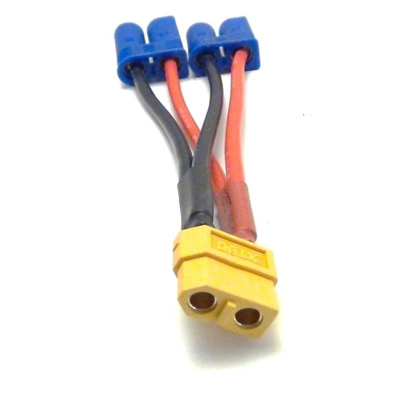 EC5 to 2x XT60 Parallel Battery Harness