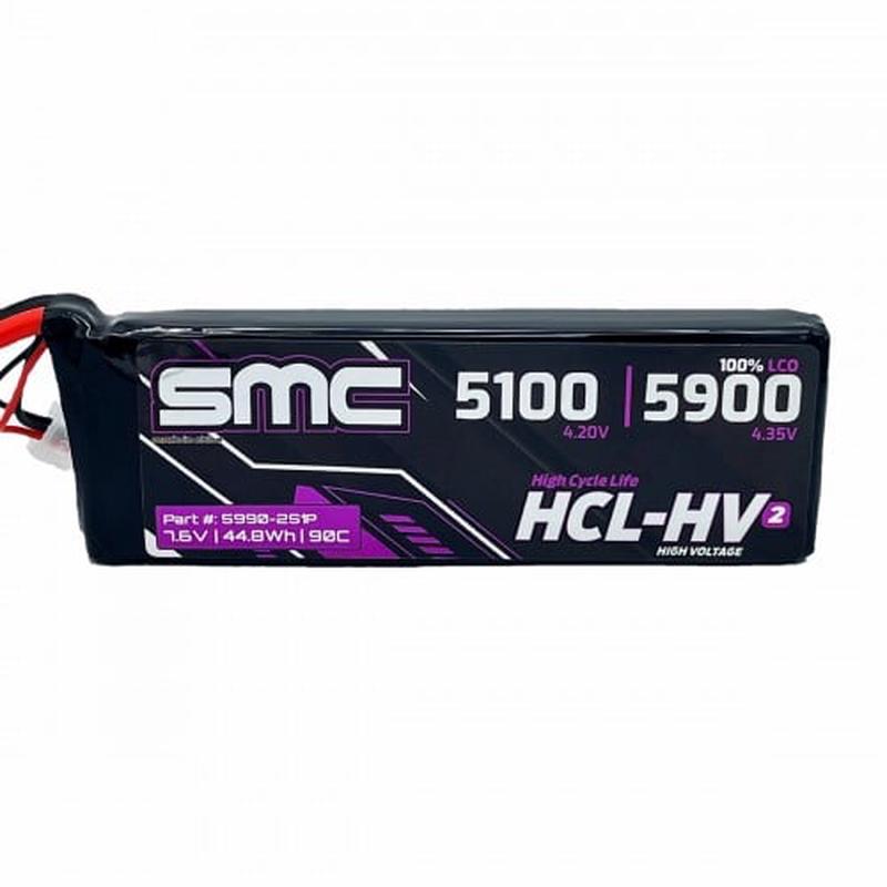 SMC HCL-HV2 Flight 7.4V/2S-5900mAh-90C LiPo Battery
