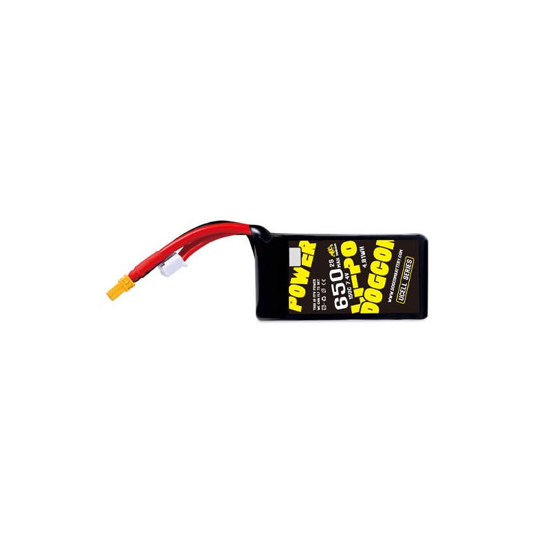 DOGCOM 650mAh 150C 2S 7.4V UCELL Lipo Battery