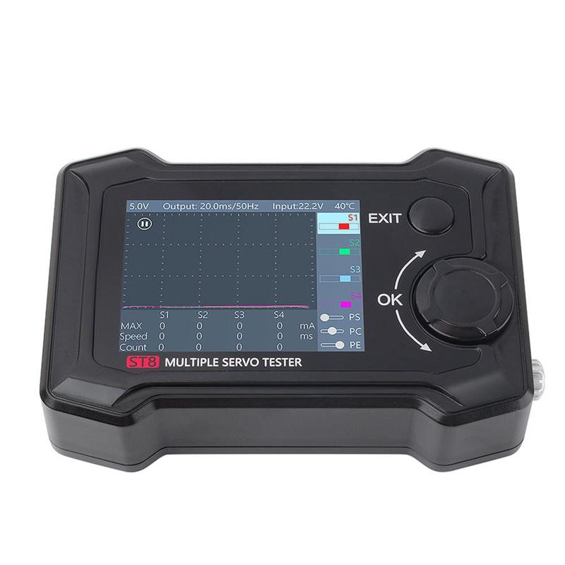 ToolKitRC - ST8 Advanced Servo tester 2.4" TFT 7-28v Sbus PPM 500-2500us