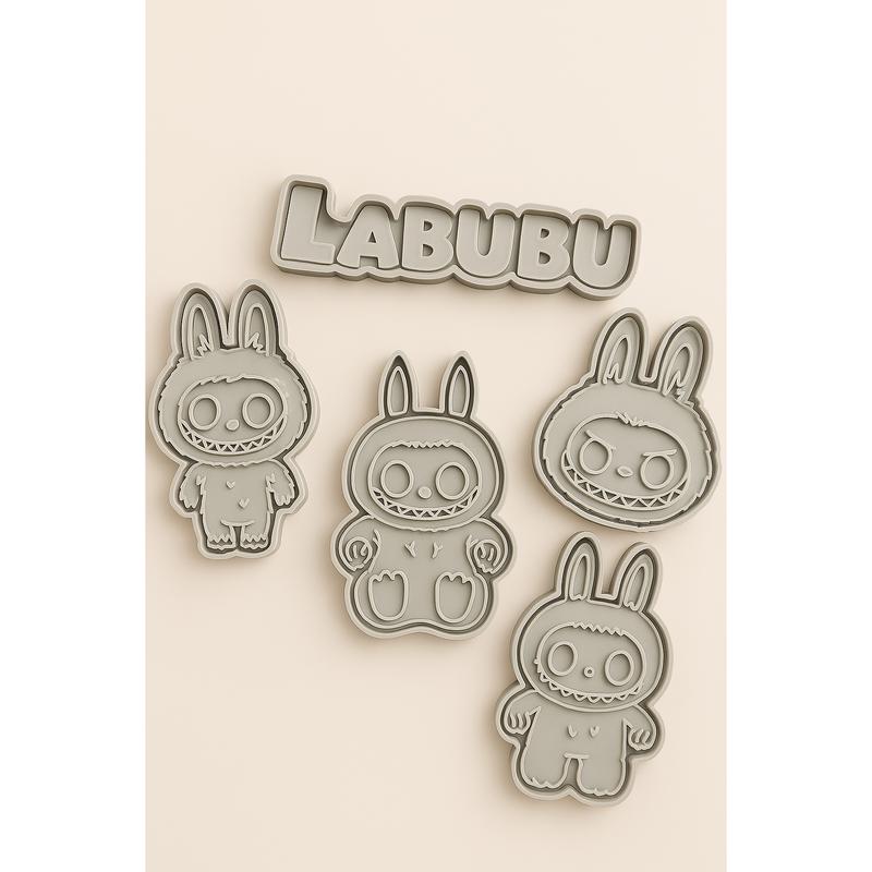 Labubu Cookie Cutter Set (4-Pack) Random Colors 3