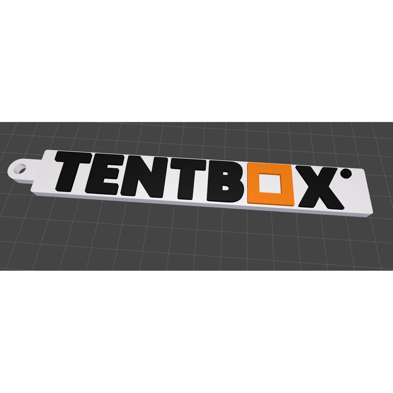 TentBox Mini Logo Keyring Rugged Charm for Vanlife Fans & Rooftop Campers