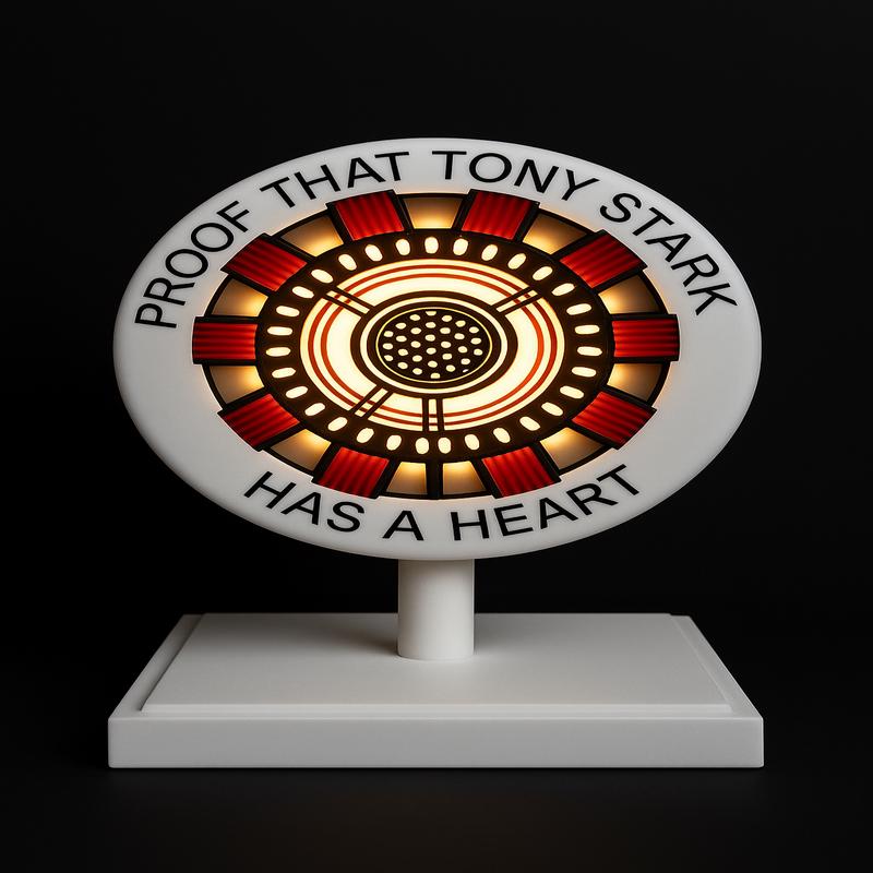 Arc Reactor Tribute Lamp Proof That Tony Stark Has a Heart WHITE