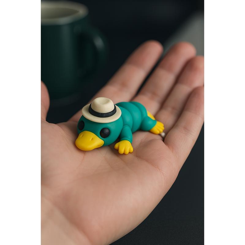 Articulated Perry the Platypus Poseable 3D Printed Character Toy