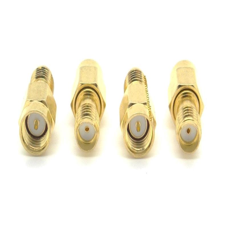 SMA female to male plug adapter (Pack of 4)