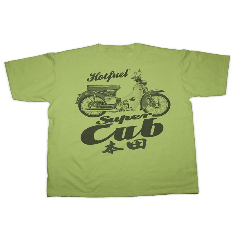 Super Cub Bike Print T Shirt