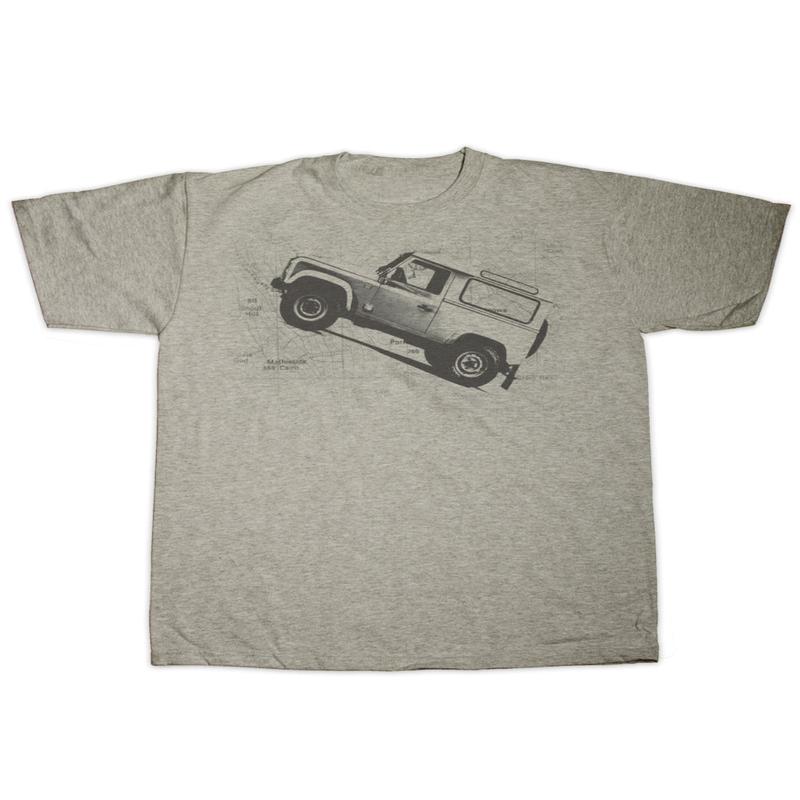 Defender Map Print T Shirt