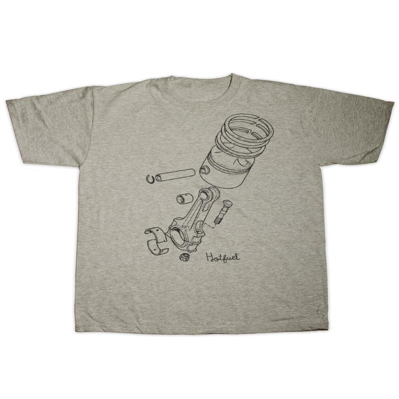 Hotfuel Exploded Piston T Shirt