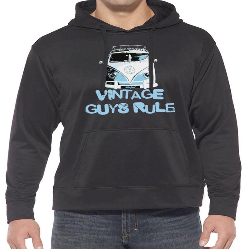 Vintage Guys Rule Camper Hoodie