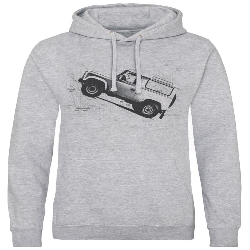 Defender Map Print Hoodie