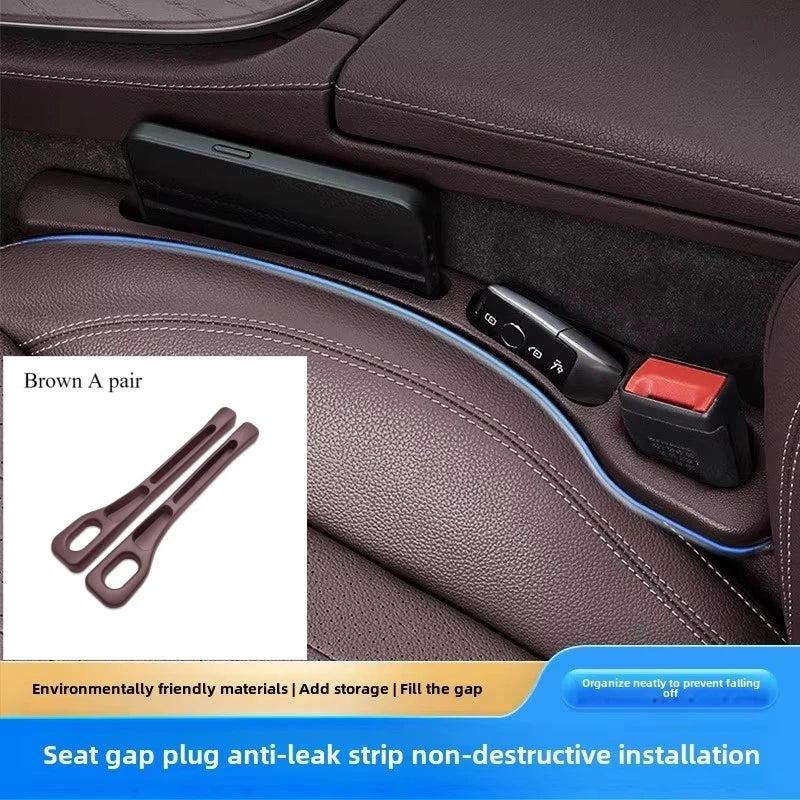 Car seat gap plug anti-leak strip Car interior accessories Seat invisible storage box filling strip general guide