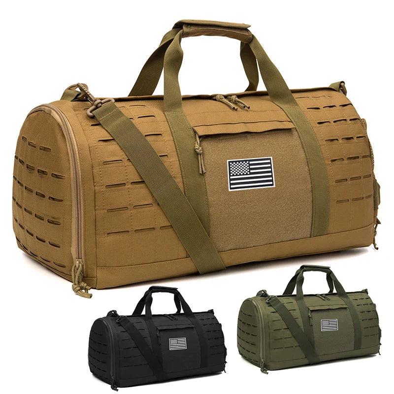QT&QY 40L Sport Gym Bag Tactical Travel Duffel Bag For Men survival Fitness Duffel Bag Training Bag Basketball Weekender Bag