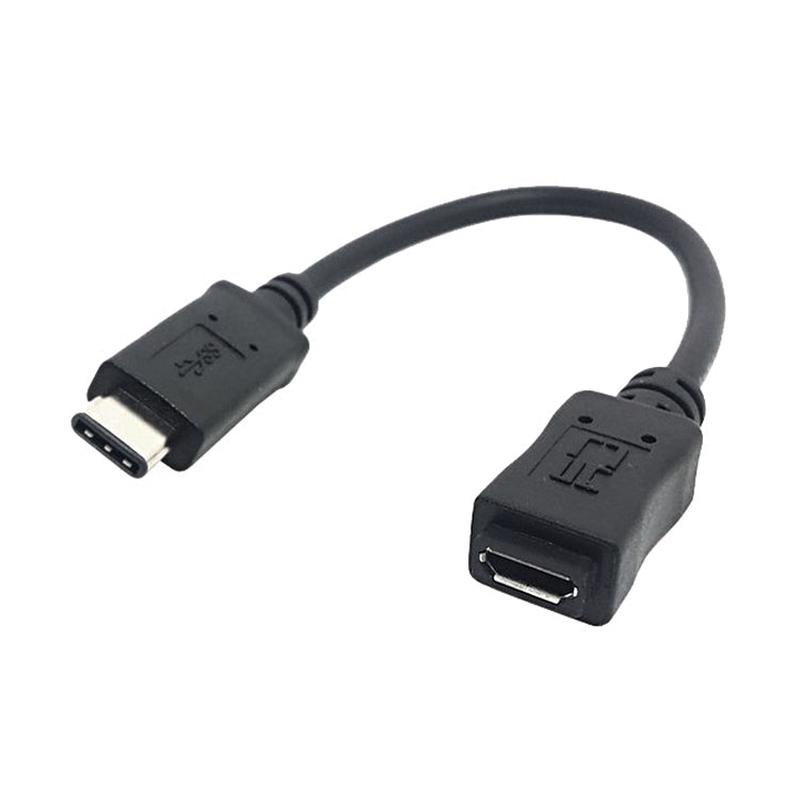 CY-201 USB 3.1 Type-C Male Connector to Micro USB 2.0 Female Cable For Nokia N1, Cable Length: 20cm