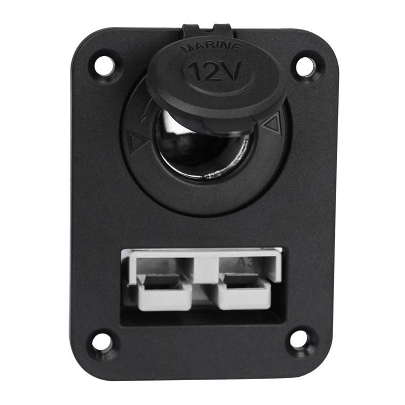 Andersen Panel Large Current Plug With 12V Cigarette Lighter Panel Combination