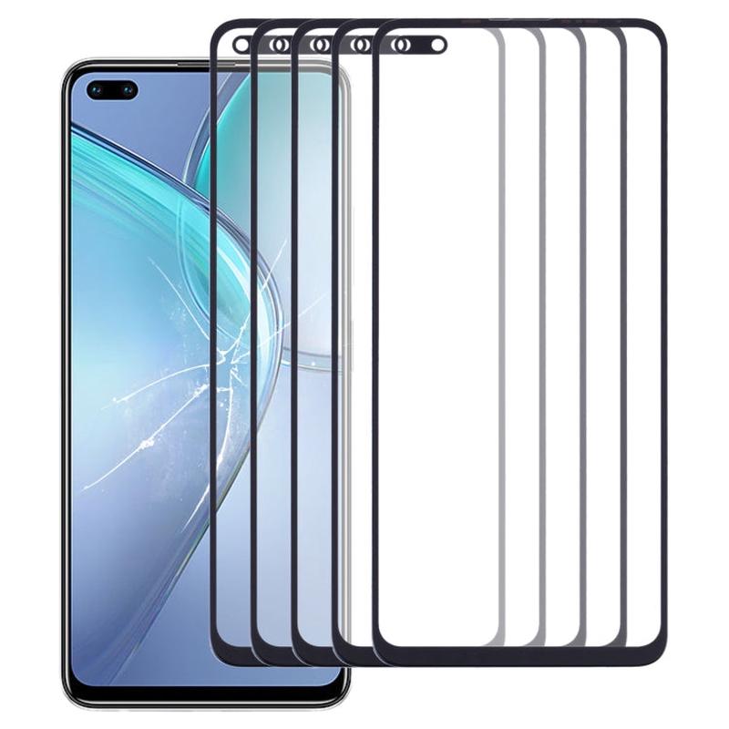 For Infinix Zero 8 / Zero 8i X687, X687B 5pcs Front Screen Outer Glass Lens