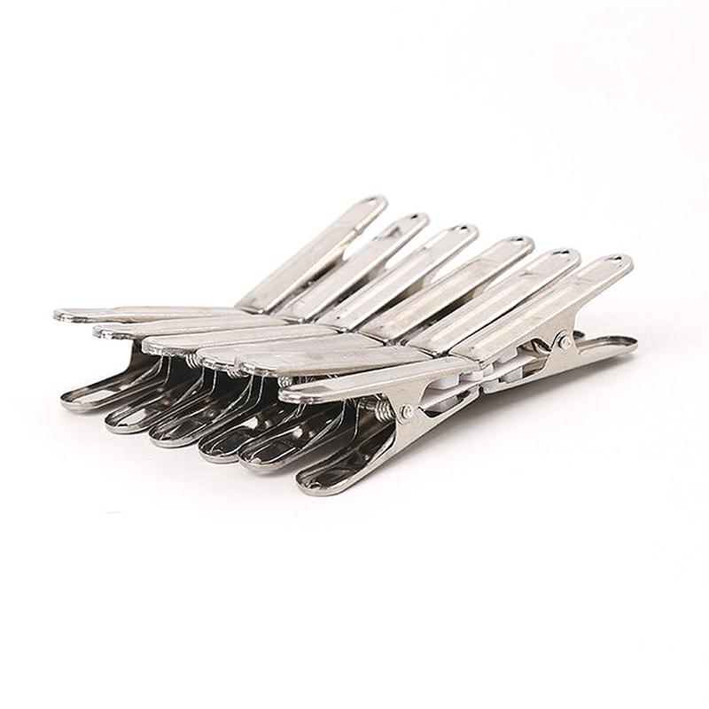 20 PCS Multifunctional Stainless Steel Laundry Folder Peg Clothes Storage Clip