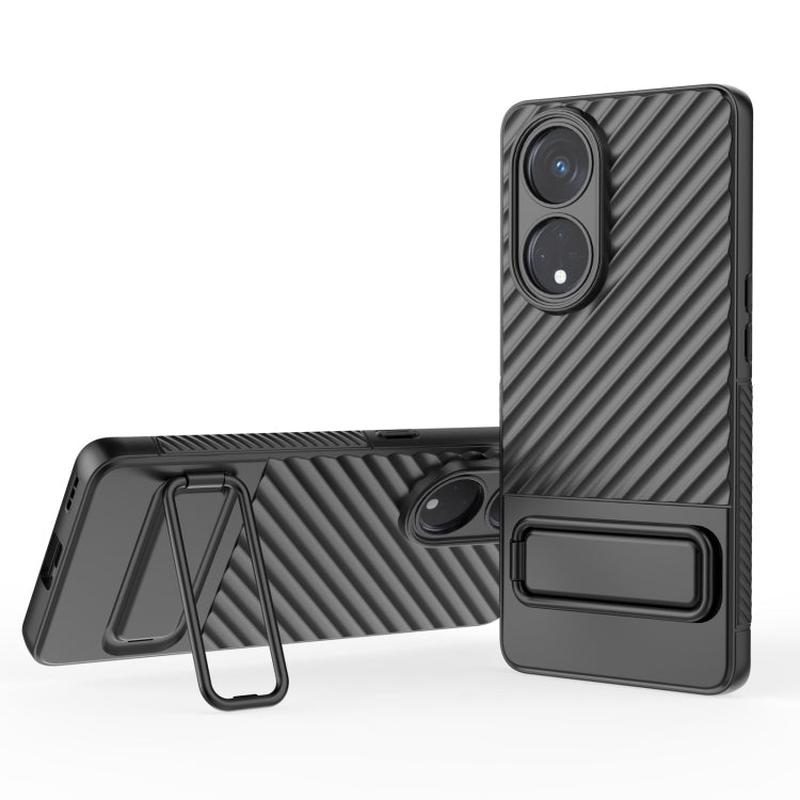 Wavy Texture TPU Phone Case with Lens Film