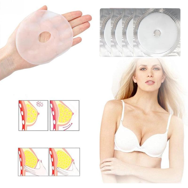 4 PCS/Box Chest Enlarging Paste Collagen Breast Enhancement Patch Women Bust Firming Lifting Pads, Packing Box Random Delivery