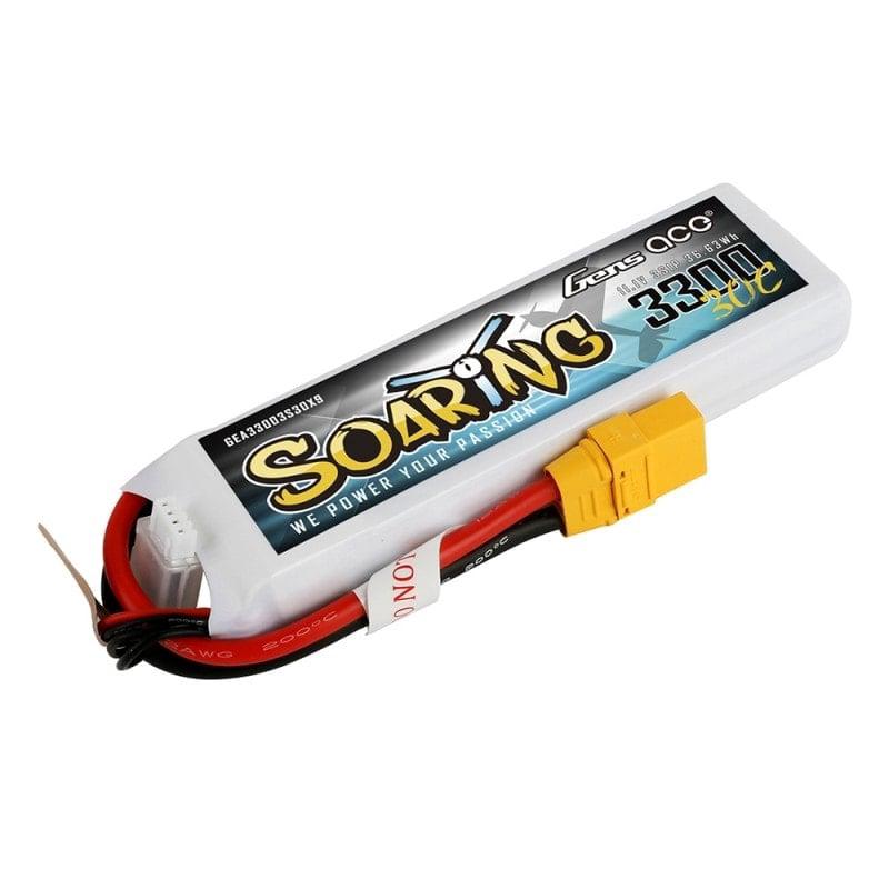 Gens ace Soaring 3300mAh 11.1V 30C 3S1P Lipo Battery Pack XT90