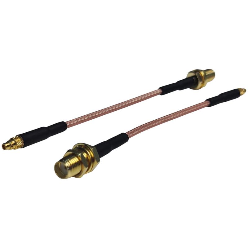 MMCX to Female SMA RG316 100mm (2-pack)