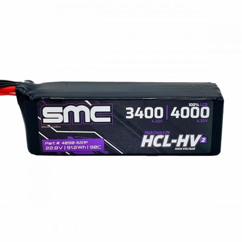 SMC HCL-HV2 Flight 22.8V/6S-4000mAh-90C LiPo Battery XT90